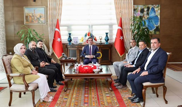 ŞEHİT GAZİ-SEN KONFEDERASYONU HEYETİNDEN VALİ KARAKAYA VE REKTÖR ELMASTAŞ’A ZİYARET