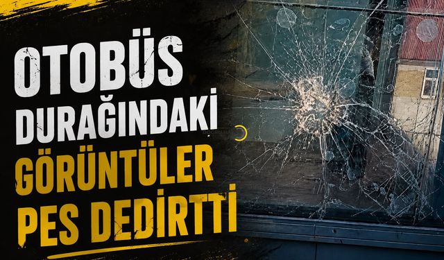 Bitlis’te Otobüs Durağındaki Görüntüler Pes Dedirtti