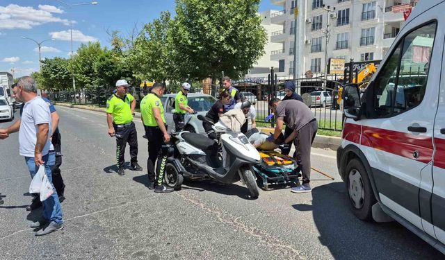 Adıyaman'da Otomobil İle Motosiklet Çarpıştı