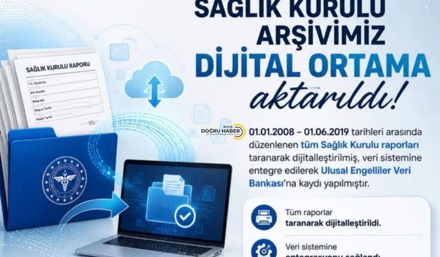 Bitlis Tatvan Devlet Hastanesi'nde Sağlık Kurulu Arşivi Dijitalleştirildi