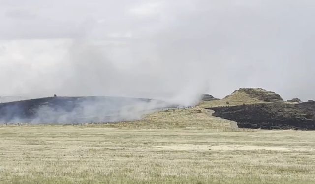 Ahlat Ve Tatvan Arasında Otluk Yangını