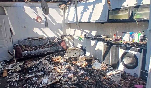 Eskişehir'de Müstakil Ev Alevlere Teslim Oldu