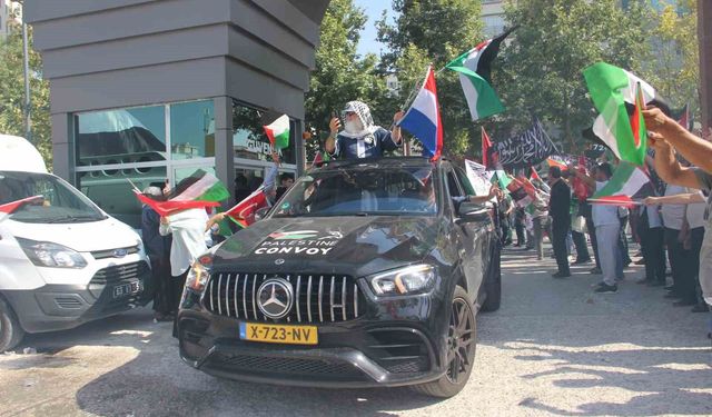 Filistin Konvoyu Şanlıurfa’da Coşkuyla Karşılandı