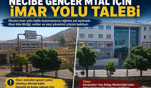 Beş Minare Mahallesi Muhtarı Kızıltaş’tan Necibe Gencer MTAL İçin İmar Yolu Talebi