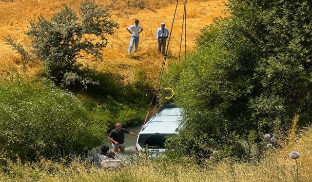 Bitlis’te Araç Dereye Uçtu