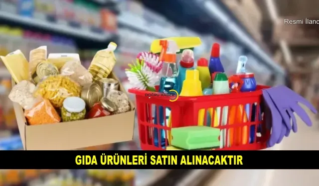 GIDA ÜRÜNLERİ SATIN ALINACAKTIR