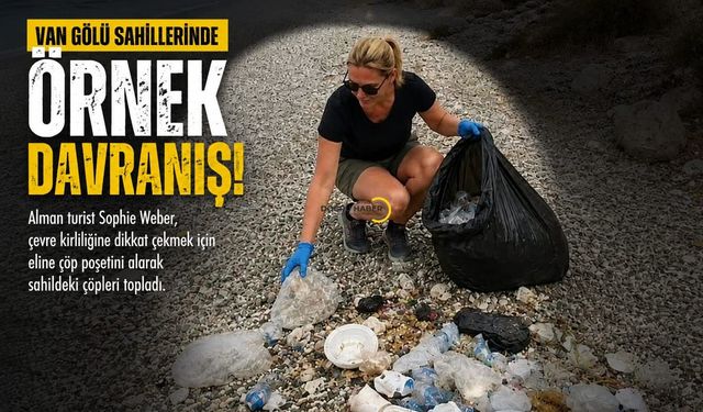 Alman Turistten Van Gölü Sahillerinde Örnek Davranış