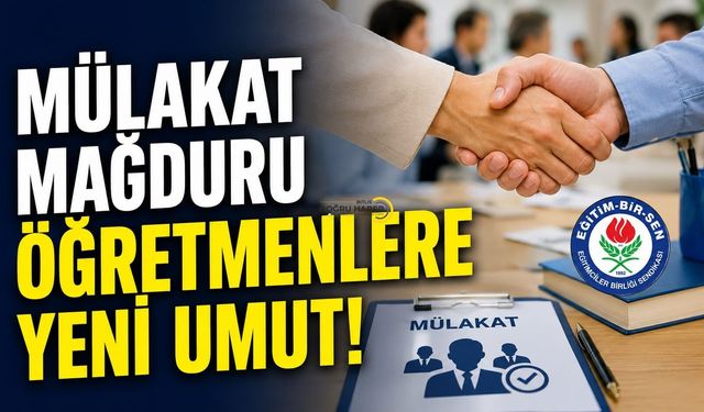 Mülakat Mağduru Öğretmenlere Yeni Umut!