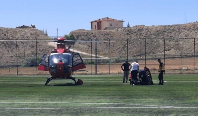 Darende’de Kalp Krizi Geçiren Hasta Hava Ambulansıyla Sevk Edildi