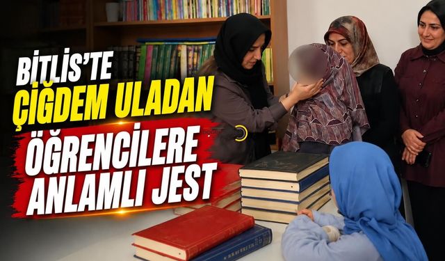 Bitlis’te Çiğdem Ula’dan Öğrencilere Anlamlı Jest