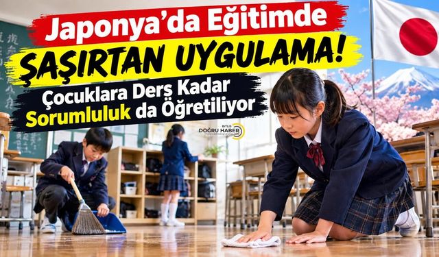 Japonya’da Eğitimde Şaşırtan Uygulama! Çocuklara Ders Kadar Sorumluluk da Öğretiliyor