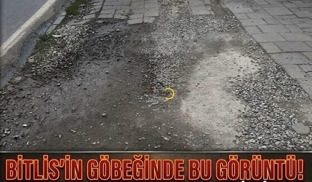 Bitlis’in Göbeğinde Bu Görüntü!