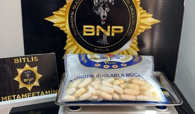 Mide ve bağırsaklarından 608 gram Metamfetamin çıktı
