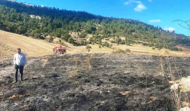 Kütahya’da Ot Yangını Büyümeden Söndürüldü