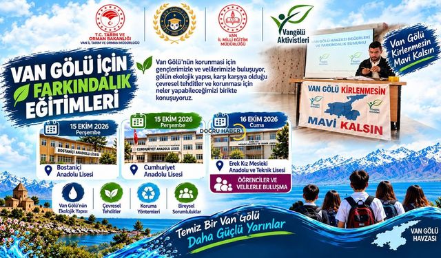 Van Gölü İçin Okullarda Farkındalık Seferberliği!