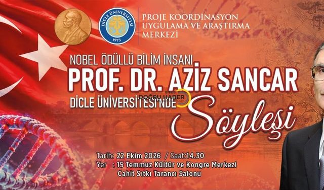 Nobel ödüllü Aziz Sancar Diyarbakır’a geliyor!