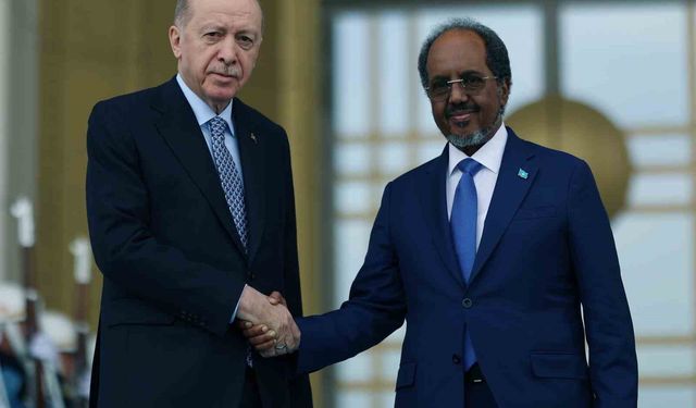 Cumhurbaşkanı Erdoğan, Somali Cumhurbaşkanı Şeyh Mahmud ile görüştü