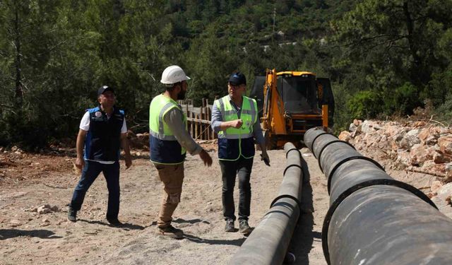 Bodrum’da arızalı su isale hatlarının 3 bin 200 metresi yenilendi