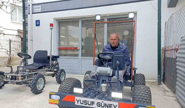 Ankaralı usta kendi imkanlarıyla go-kart yaptı, seri üretime geçti