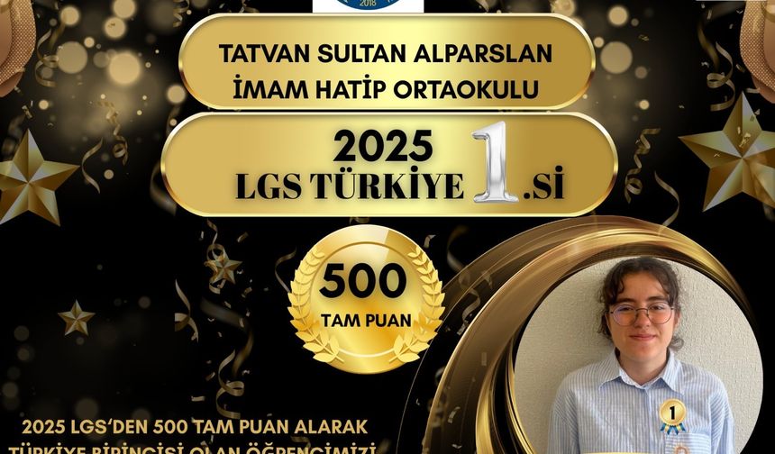 Tatvanlı Zeynep Sude Soylu’dan Büyük Başarı: 500 Tam Puanla Türkiye Birincisi Oldu