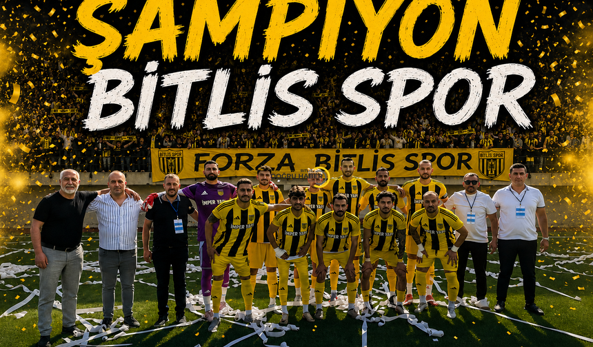 Kupa Bitlis'e Geldi! Bitlis Spor 3. Lig'e Yükseldi