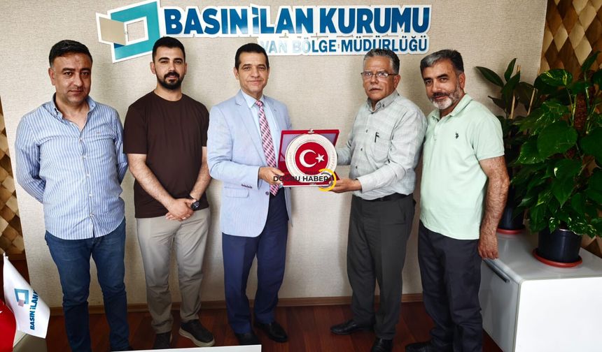 Bitlisli Gazetecilerden BİK Van Bölge Müdürü Tokgöz’e Ziyaret