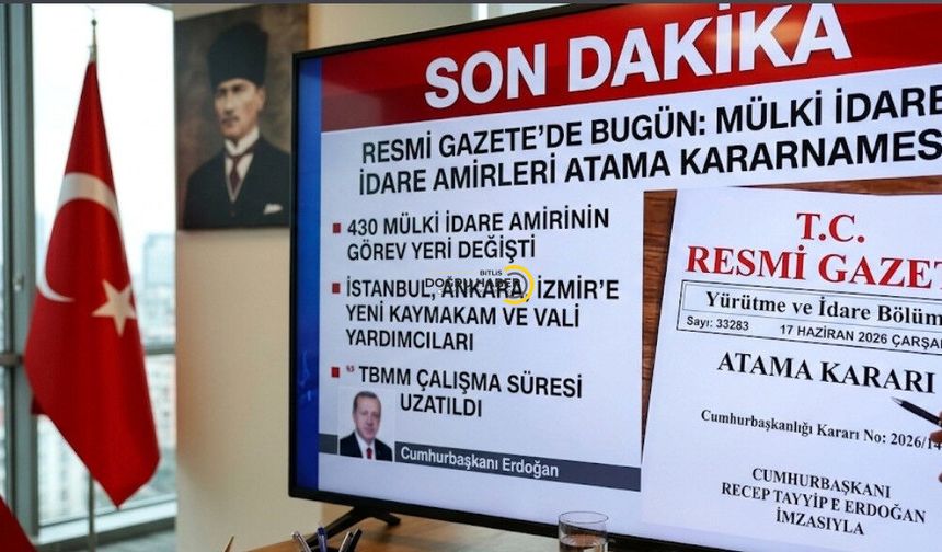 Bitlis'te Kaymakamlar Değişti: 4 İlçeye Yeni Atama, Vali Yardımcısı Görevlendirildi