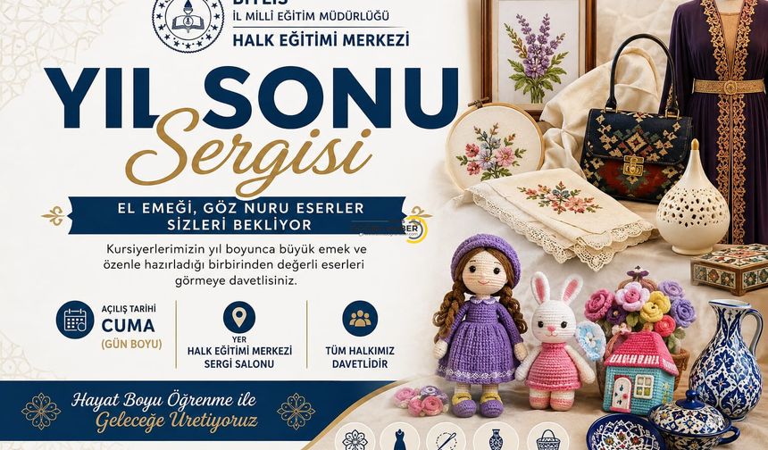 Bitlis’te Yıl Sonu Sergisi Kapılarını Açıyor
