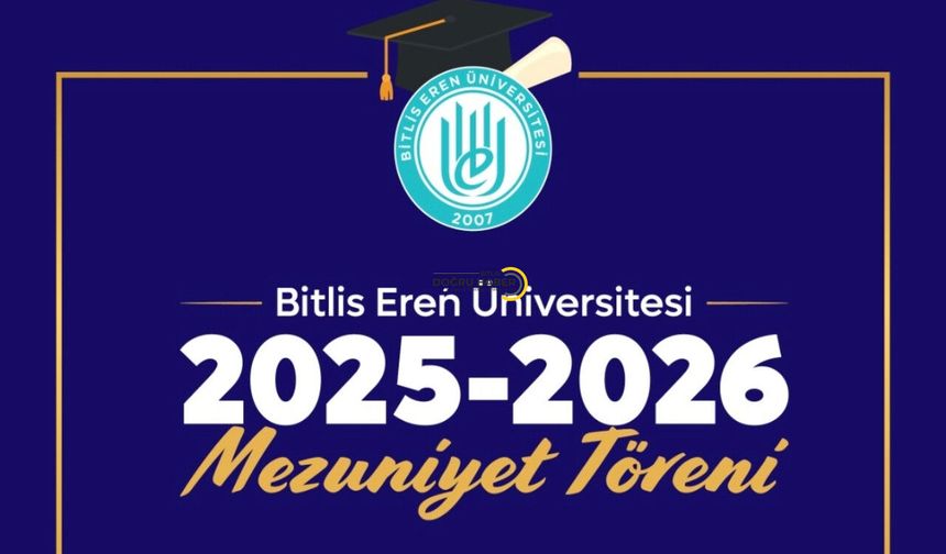 Bitlis Eren Üniversitesi’nde Mezuniyet Coşkusu