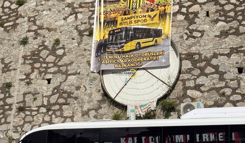 Bitlis Spor’a Dev Pankartlı Destek