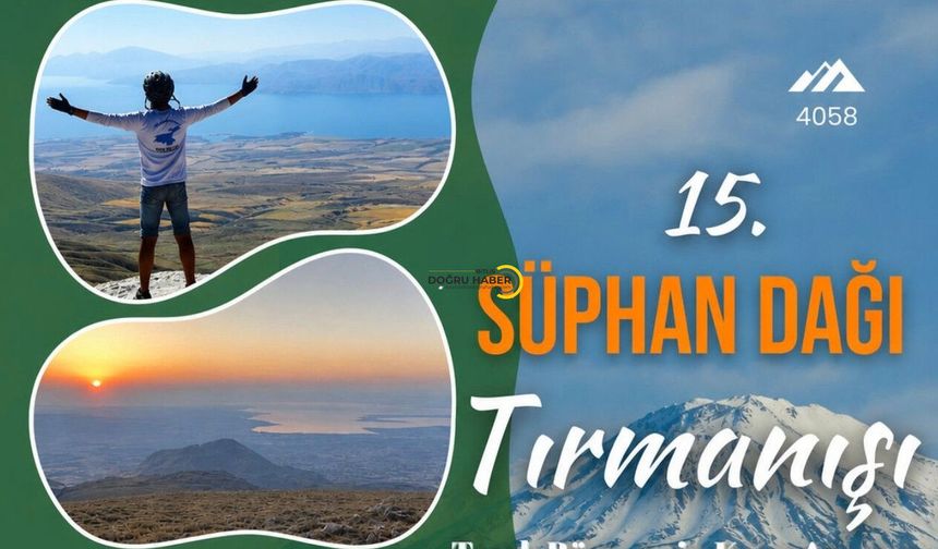 Vangölü Aktivistleri 15. Kez Süphan Dağı Zirvesine Yürüyecek
