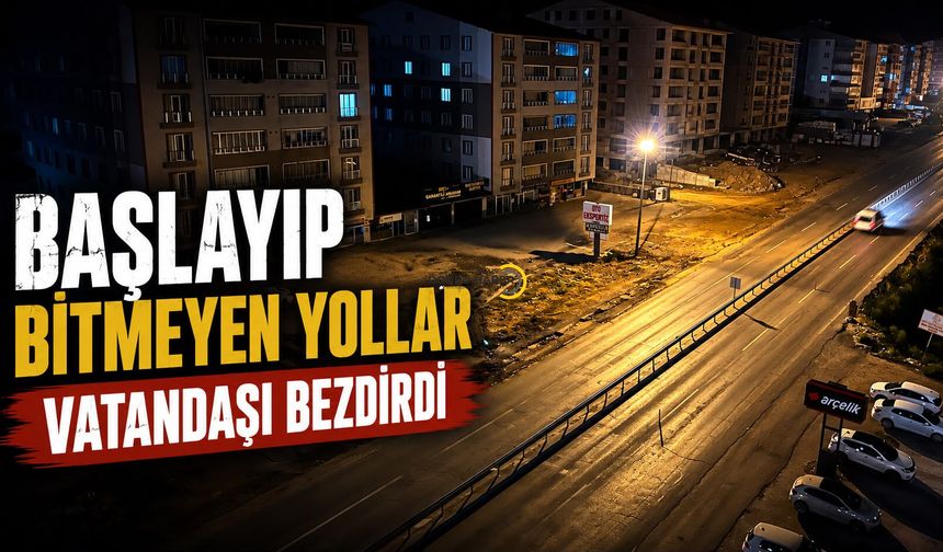 Bitlis’te Yarım Kalan Yol Çalışması Tepki Çekiyor