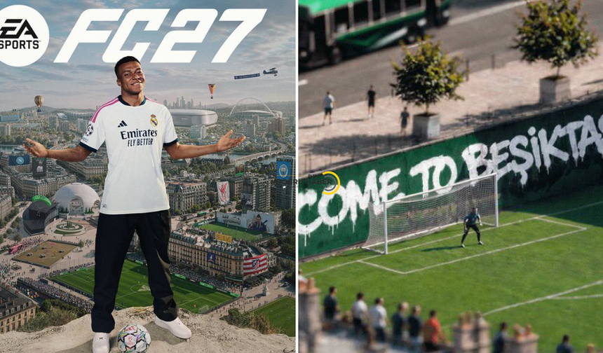 EA Sport Fc 27 oyun kapağında Beşiktaş detayı