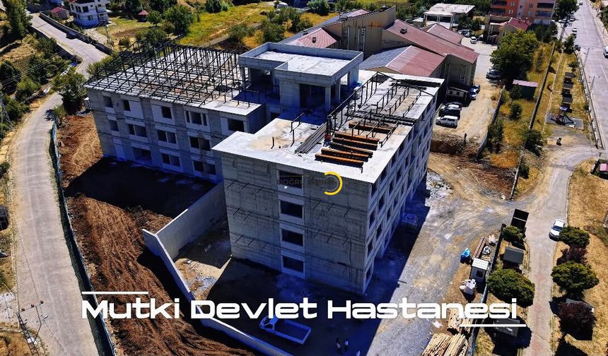 Mutki Devlet Hastanesi İnşaatı Hızla Yükseliyor
