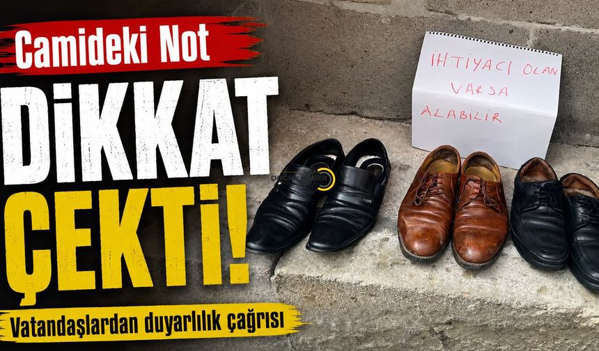 Bitlis'te Camideki Not Dikkat Çekti