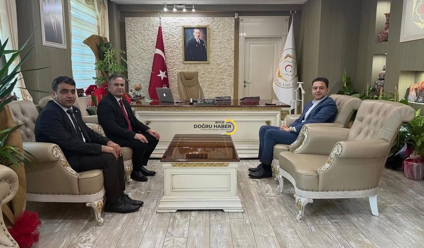 Aile ve Sosyal Hizmetler İl Müdürü Akdoğan'dan Kaymakam Mete Öztürk'e Ziyaret