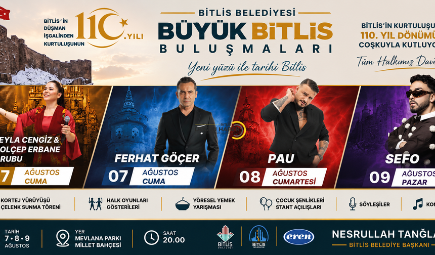 Başkan Tanğlay’dan Büyük Bitlis Buluşmaları’na Davet