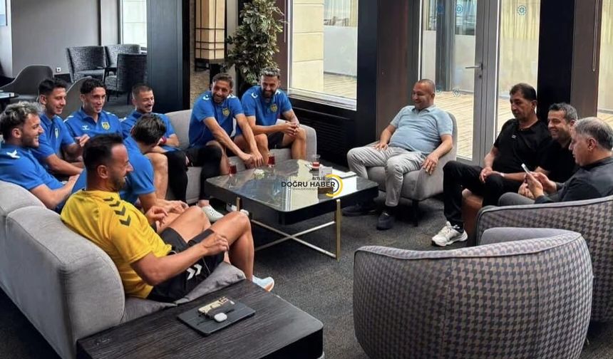 Bitlis Spor'a Erzurum Kampında Moral Ziyareti