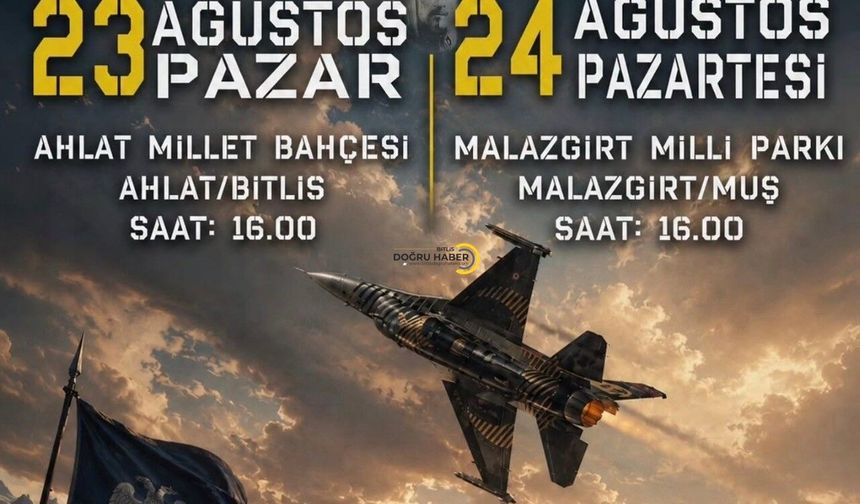 SOLOTÜRK’ten Ahlat ve Malazgirt’te Gösteri Uçuşu