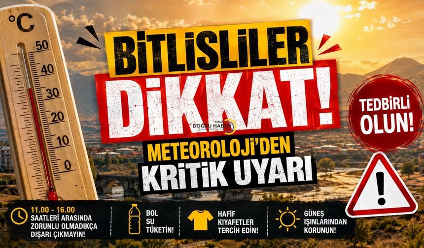 Bitlisliler Dikkat! Yeni Hafta İçin Meteoroloji’den Kritik Uyarı