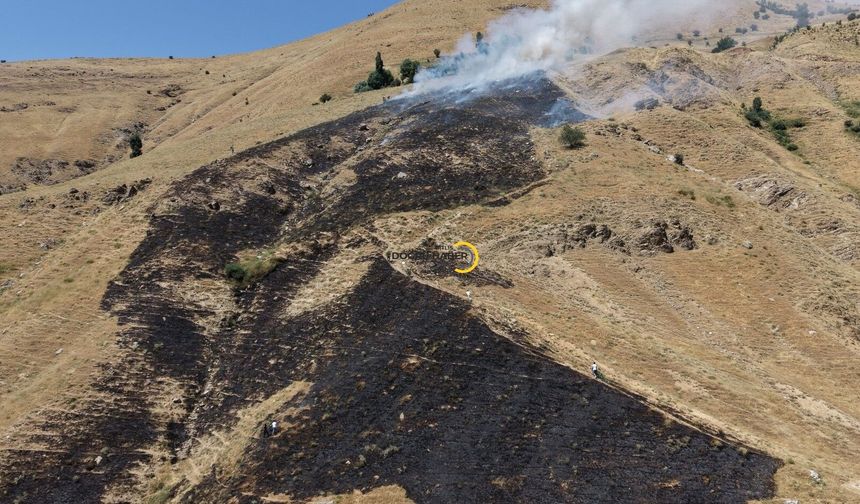 Bitlis’te örtü yangını korkuttu