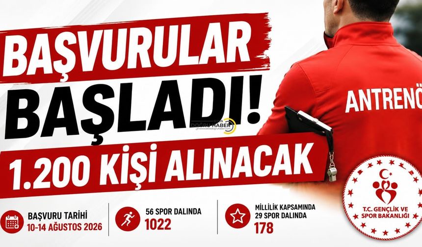 Başvurular Başladı! 1.200 Kişi Alınacak