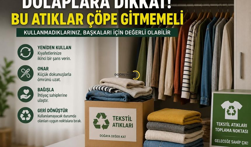 Dolaplara Dikkat! Bu Atıklar Çöpe Gitmemeli