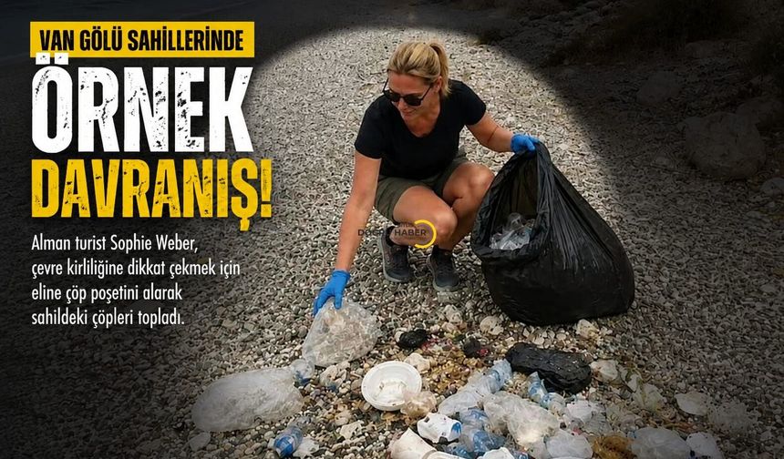 Alman Turistten Van Gölü Sahillerinde Örnek Davranış
