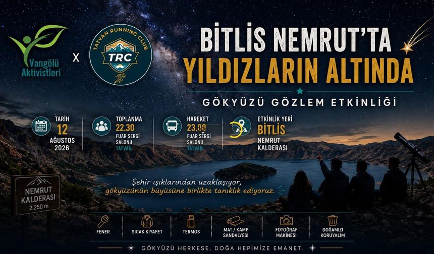Bitlis Nemrut’ta Gökyüzü Şöleni!