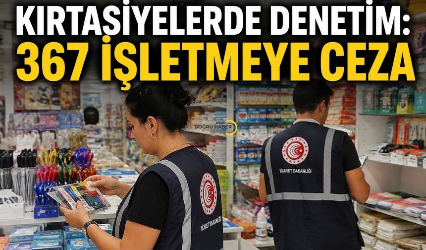 Kırtasiyelerde Denetim: 367 İşletmeye Ceza