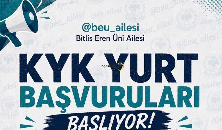 KYK Yurt Başvuruları 25 Ağustos’ta Başlıyor