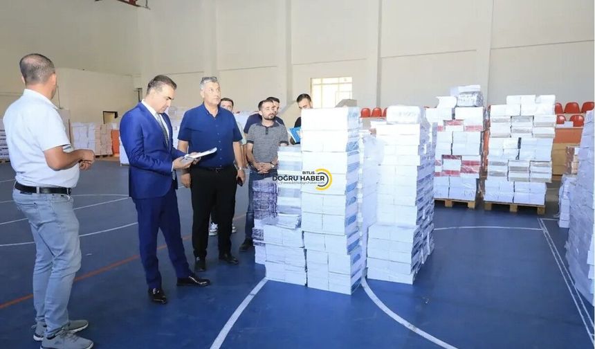 Bitlis’te Ücretsiz Ders Kitaplarının Dağıtımı İçin Hazırlıklar Sürüyor