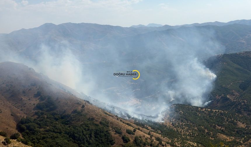 Bitlis’te Korkutan Yangın Kontrol Altına Alındı