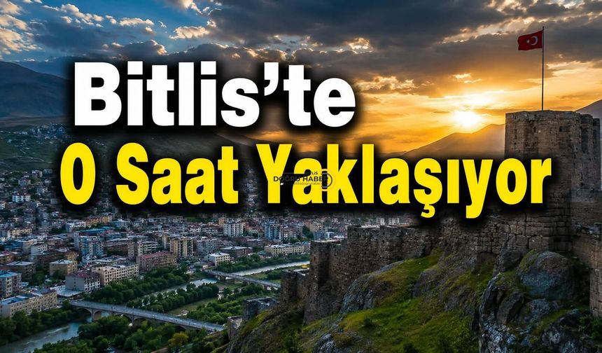Bitlis’te O Saat Yaklaşıyor